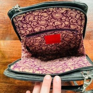 Black leather HOBO purse